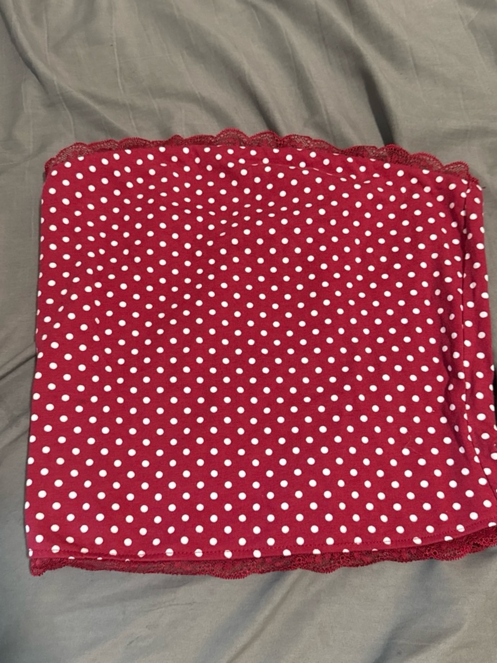 Women’s Red Polka Dot Skirt - Cute Stretch Tube Style